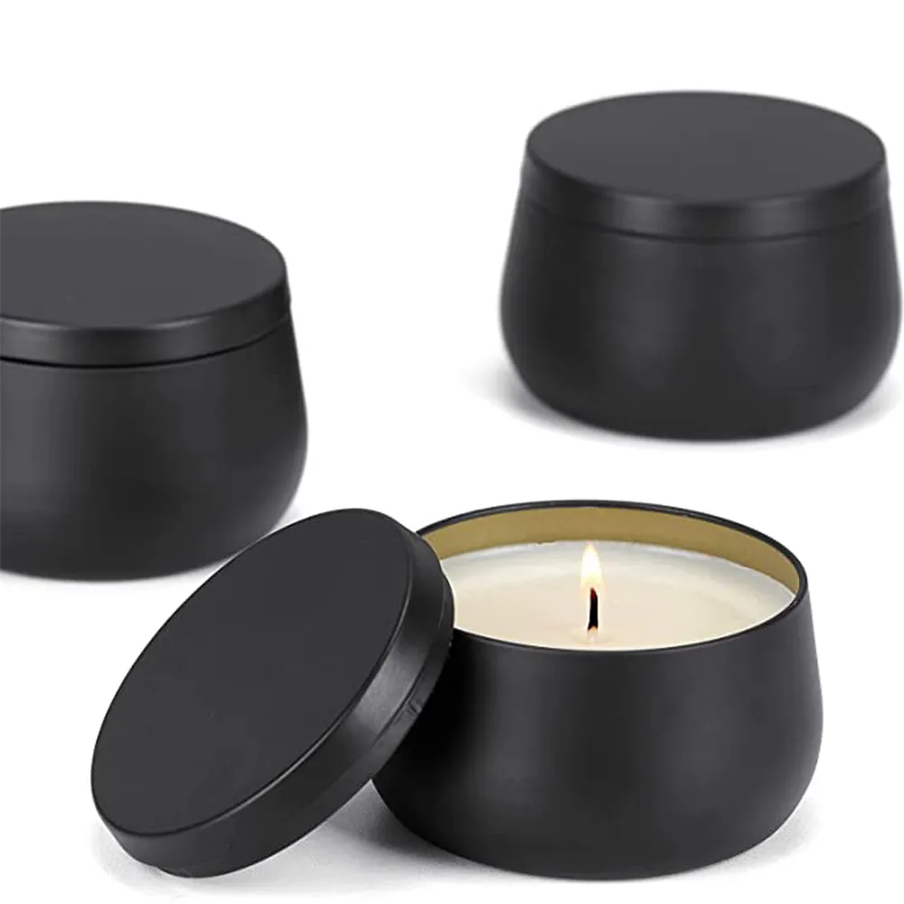 10pcs 8oz Metal Aromatherapy Candle Jar Round Candle Jar Tins Empty Bulk Candle Making Containers