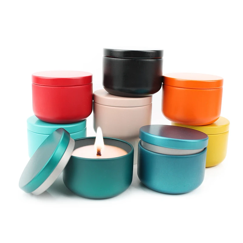 24 50pcs Candle Tins 50ml Round Candle Containers With Lids Candle Jars Aromatherapy Metal Jar Pot