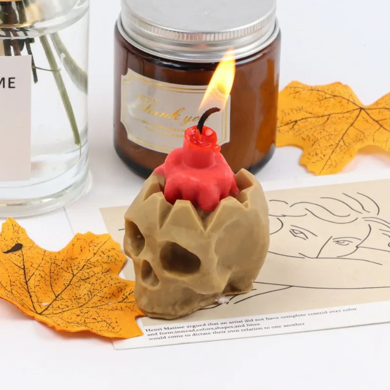 3d Zombie Candle Halloween Decoration Skull Death Aromatherapy Candle Scented Candles Aesthetic Aromatic Candles