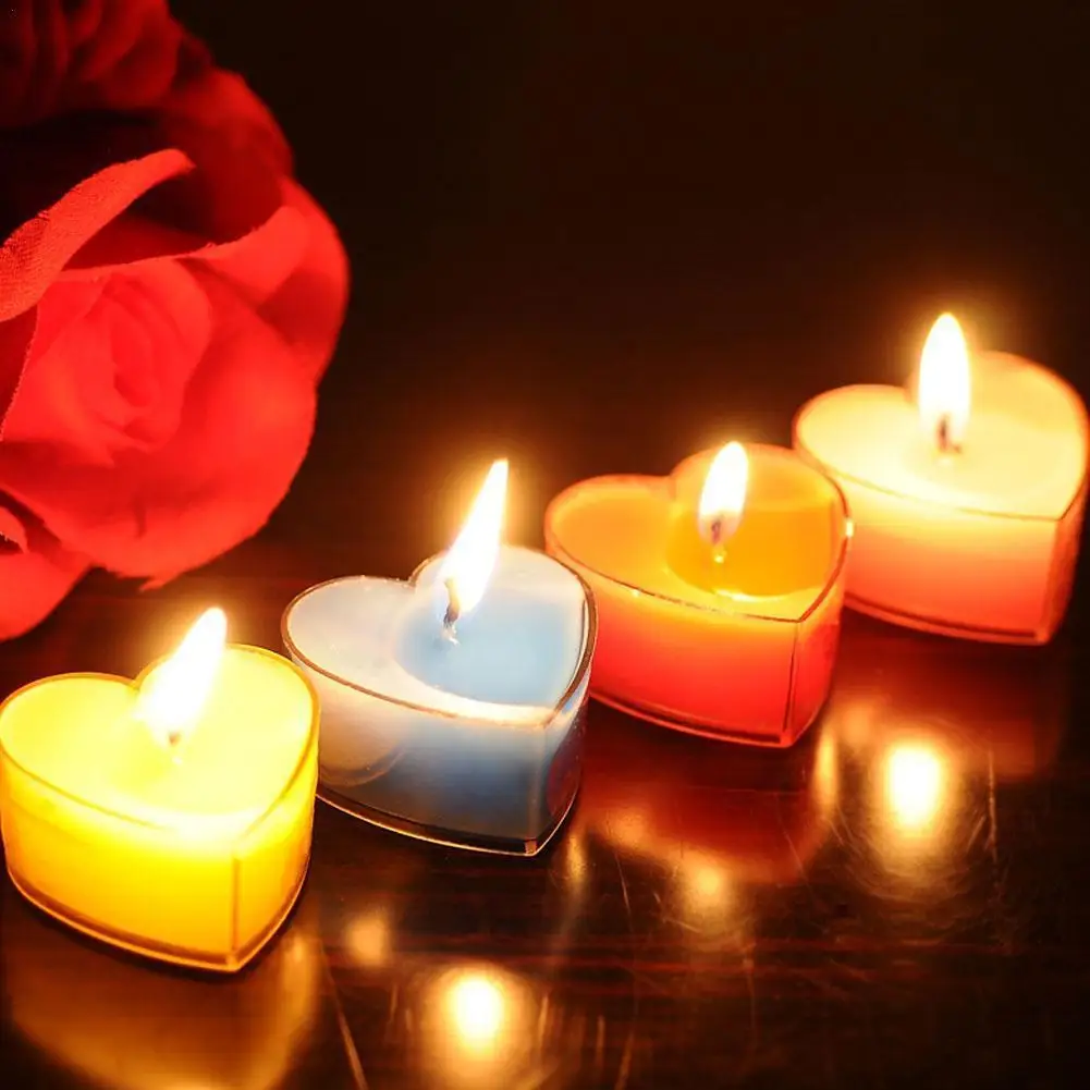 9 St Cke Herz Geformte Duftende Kerzen Geburtstag Hochzeit Party Decor Kerze Valentinstag Vorschlag Abendessen Aromatherapie