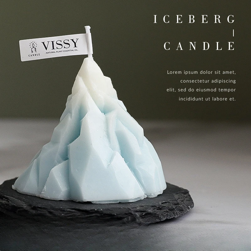 Iceberg Candle Scented Candles Creative Gift Birthday Gift Box Set Home Decoration Scented Candles