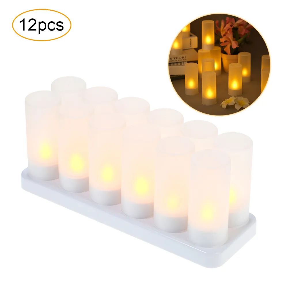 Led Candles Rechargeable Candle Light Tea Light Candles Flameless Led Candles Tealight Candles Home Decoration