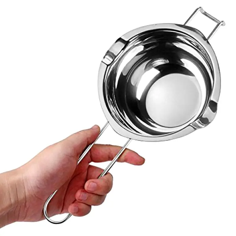 Long Handle Wax Melting Stainless Steel Pot Diy Scented Candle Soap Chocolate Butter Handmade Soap Tool