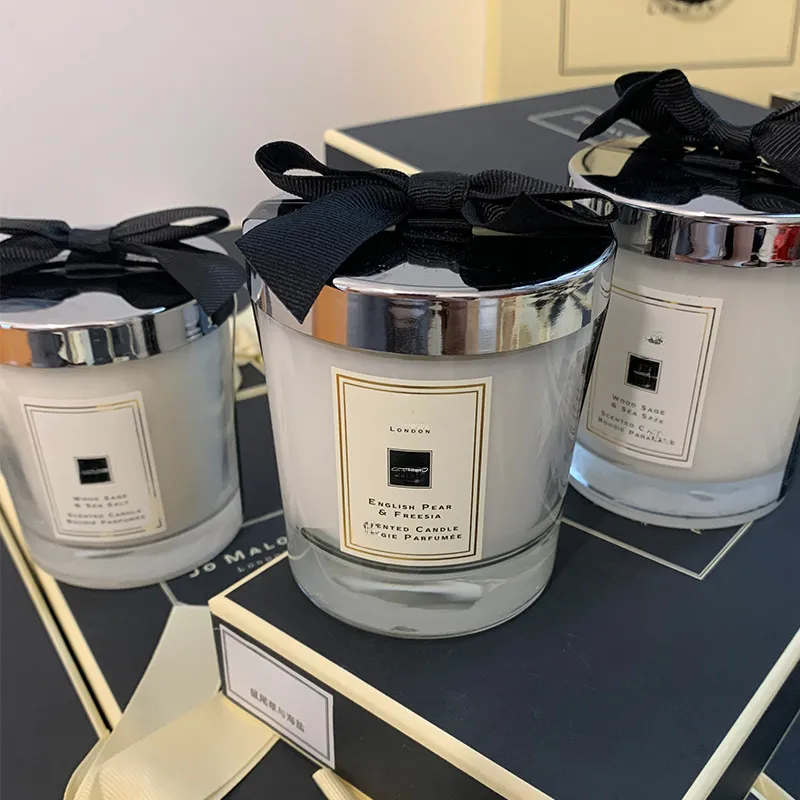 New English Pear Scented Candle High Quality Freesia Wood Floral Fragrances Candle Natural Taste For Home