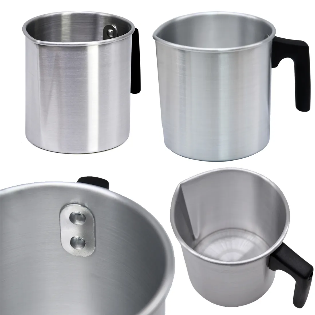 Stainless Steel Wax Melting Pot Diy Candle Soap Melt Pitcher Milk Frothing Jug With Long Handle