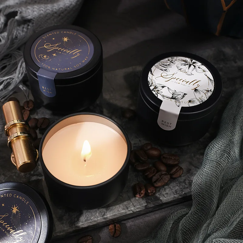Travel Set Scented Candle Box Soy Wax Smokeless Candle Valentine S Day Gift Wedding Party Decorative