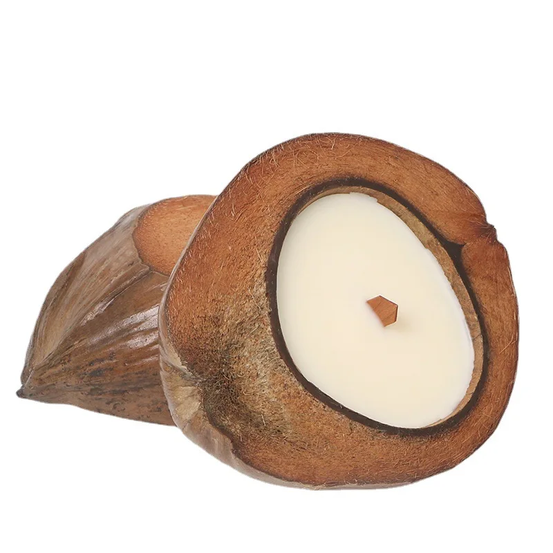 Vela Perfumada De C Scara De Coco Cuenco De Aromaterapia Hecho A Mano Fiesta En Casa